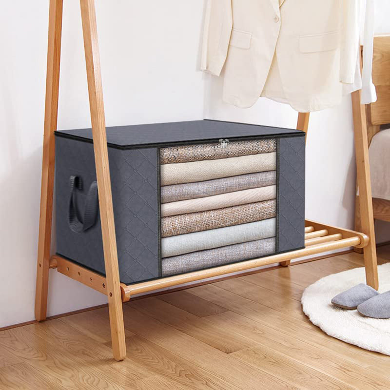 10PCS 35L 50x35x20CM Under Bed Non-woven Container Bin Blanket Quilts Storage Bag 10PCS 35L 50x35x20CM Under Bed Non-woven Container Bin Blanket Quilts Storage Bag